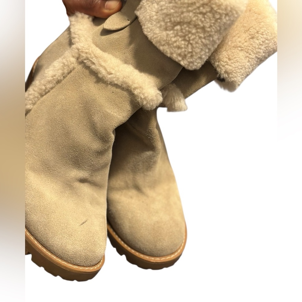 Coach Harlie Suede Bootie Shearing Trim women's 8B - Picture 7 of 15